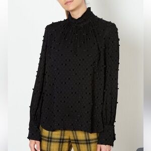 Rachel Comey Rite top black lashes blouse shirt